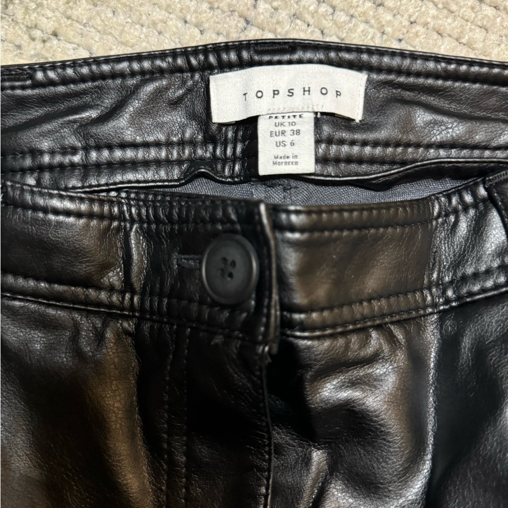 Topshop Leather Pants